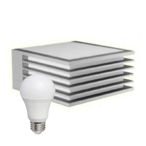 Aplique Pared Exterior Bidireccional Con Foco Led 9w O 10w R