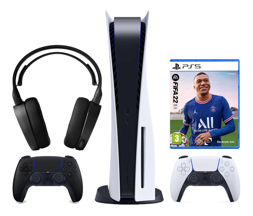 Imagen 2 de 6 de Sony Ps5 Playstation 5 2 Joysticks Juego Auricular Gamer