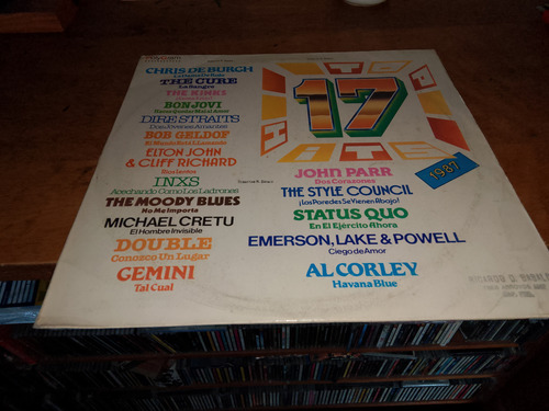 Varios 17 Top Hits 1987 Lp The Cure Inxs Dire Straits (Usado)