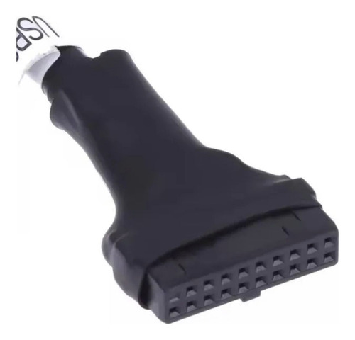 Cabo Adaptador USB 3.0 19 Pinos para USB 2.0 9 Pinos Header Interno – Conversor para Placa-Mãe Gabinete, Facilita Conexão de Portas USB 2.0 em Entrada 3.0