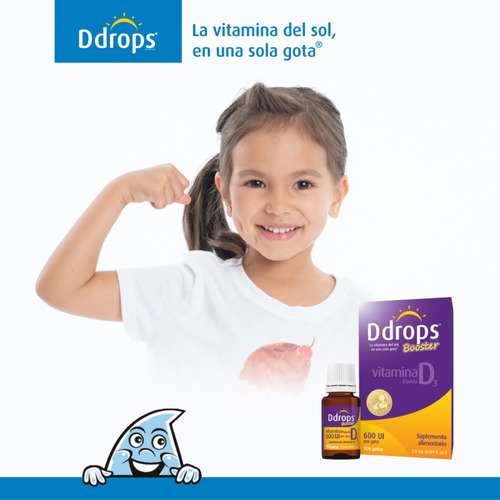 Imagen 6 de 6 de Vitamina D3 600ui En Gotas Ddrops