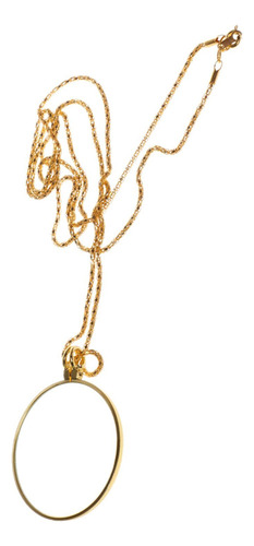 6x Colgante Con Monóculo Cadena Oro