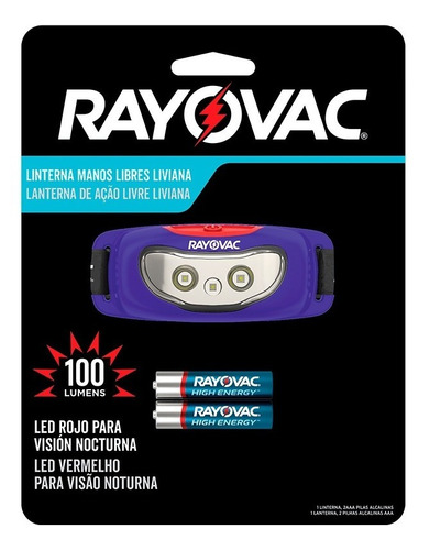 Lanterna Rayovac Mãos Livres 100 Lumens