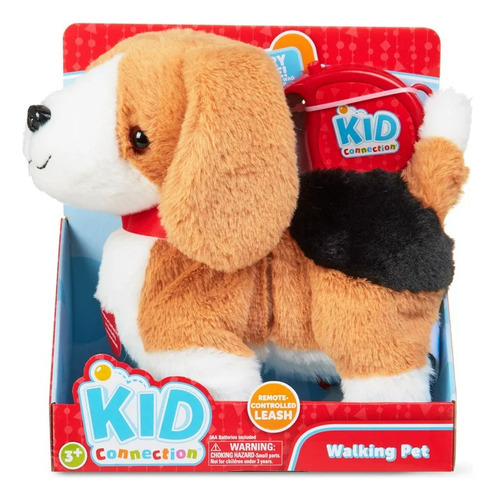 Kid Connection Walking Pet Mascota Con Sonido Color Blanco con marrón