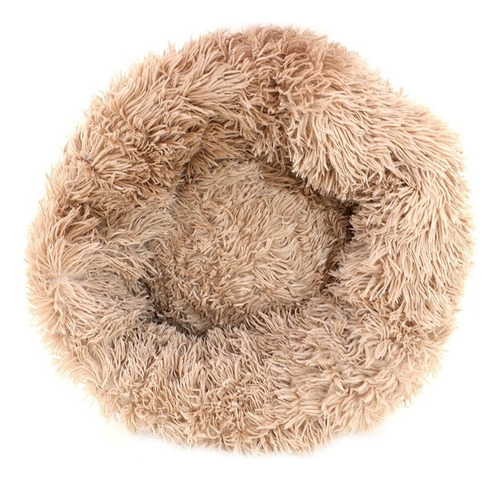 Plush Paws Cama Circular Para Mascotas (talla Xl) Color Marrón