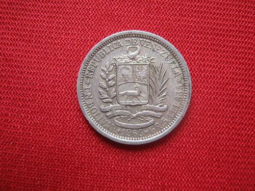 Venezuela 1 Bolívar 1965 Plata