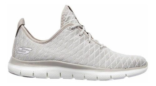 Imagen 4 de 6 de Tenis Skechers Flex Appeal 2.0 Beige Mujer 12891/tpe