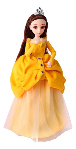 Fashion Princess Dolls Shimmer Belle Doll Con Falda Y Acces