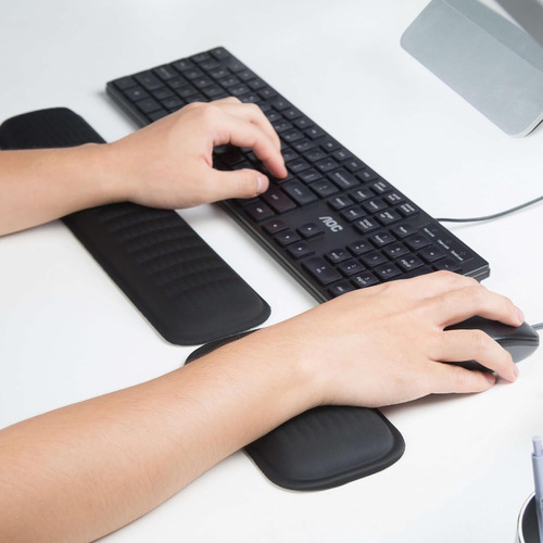 Descanso De Pulso Para Teclado E Mouse De Espuma De Memória
