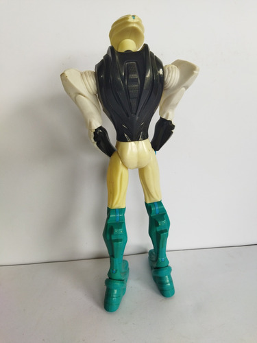 Max Steel Traje Blanco Combate Robot Azul 2013 (Usado)