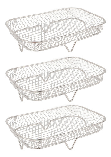 Estante Para Freidora De Acero Inoxidable, Cesta Multifuncio