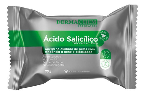 Sabonete Facial Barra Acido Salicilico Calmante Dermachem