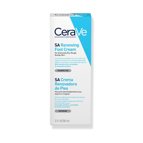 Imagen 6 de 11 de Crema Renovadora De Pies Cerave 88 Ml Con Ácido Salicílico Fragancia Neutro Tipo de envase Pote