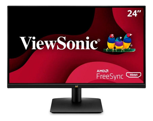 Monitor Viewsonic Va2433-h 24  (23.6 ), Full Hd 1080p, Va, 75hz, Vesa, Hdmi, Vga