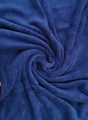 Set De 3 Toallas Cara, Manos, Cuerpo Color Azul Liso