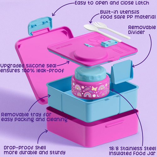 Caja Bento Fimibuke Para Niños, A Prueba De Fugas Y Bpa