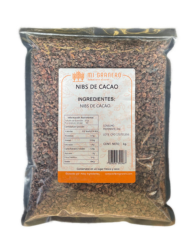Nibs De Cacao Orgánico 1 Kg