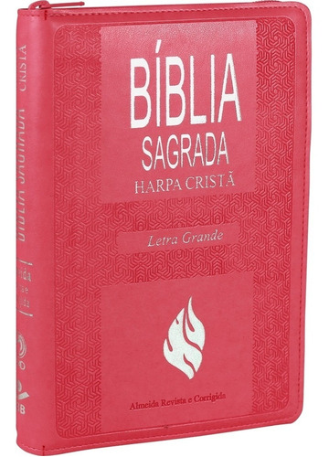 Bíblia Letra Grande + Harpa+ziper+índice 