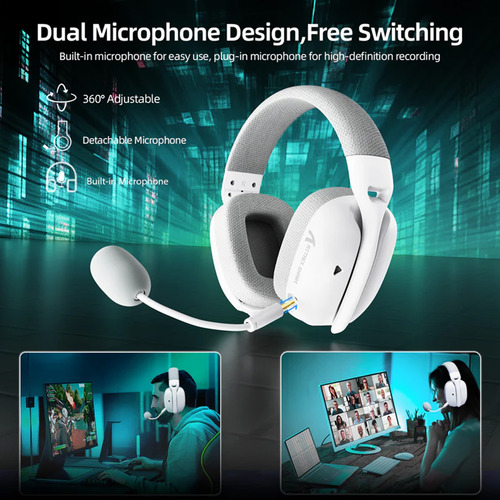 Headtset Gamer Sem Fio Attack Shark Com Microfone L80pro