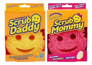 Scrub Daddy (original) & Scrub Mommy (esponja+fibra)