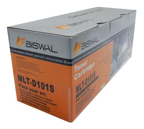 Toner Biswal Para Samsung Ml2160 Ml2165 Con Chip Tinta Negro