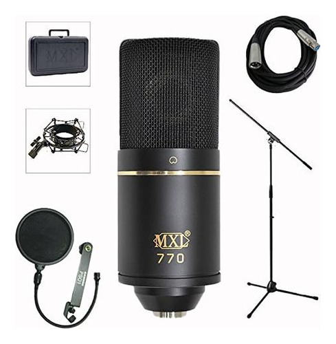 Mxl 770 Micrófono Condensador De Estudio Profesional + Sopor