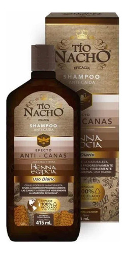 Shampoo Tío Nacho Anti Canas 415m - Ml A - mL a $81