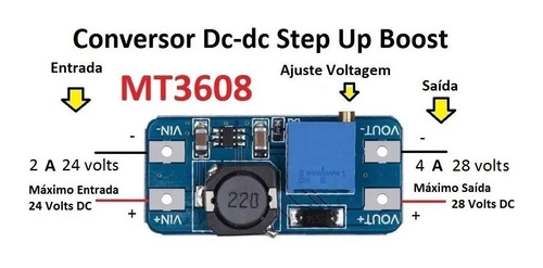 Conversor Dc-dc Step Up Module Mt3608 2a