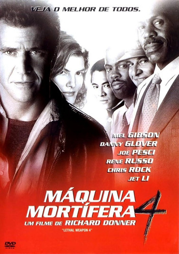 Máquina Mortífera 4 - Dvd - Mel Gibson - Danny Glover