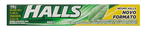 Bala Halls menta sem glúten 28 g 