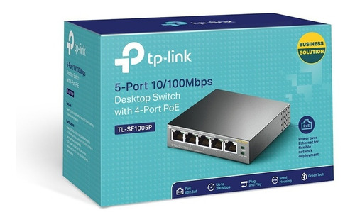 Switch Tplink 5 Puertos Con 4 Puertos Poe Tl-sf1005p