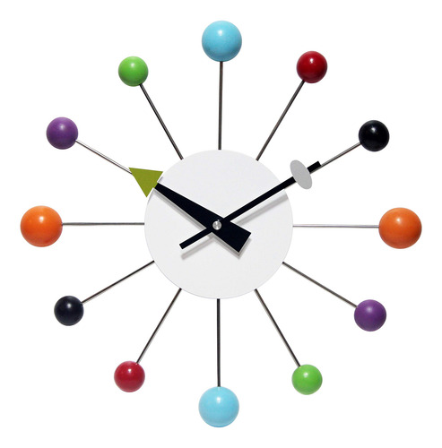 Infinity Instruments Orb Spoke Midcentury Reloj Pared 15