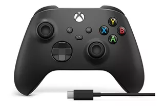 Joystick Xbox Control Inalámbrico Xbox + Cable Usb-c Negro Color Carbon black
