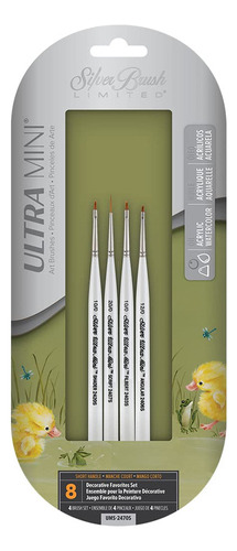 Silver Brush Limited Ultra Mini Juego De Pinceles Decorativo