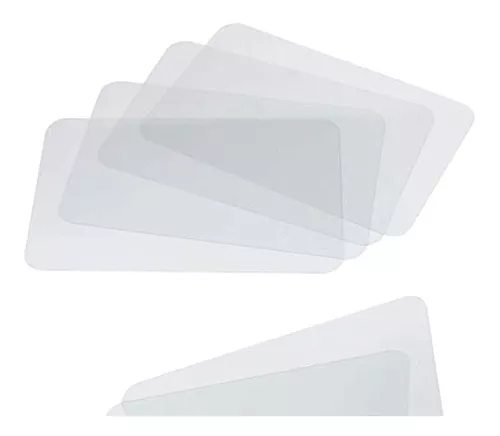 Mantel Individual De Plástico Transparente, 4 Unidades