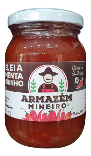 Geleia De Pimenta Biquinho 300g 100% Artesanal Armazém Mg