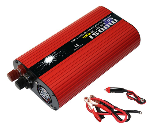 Inversor De Potencia Solar 1500w Dc 12v.100v-120v Ac Con P