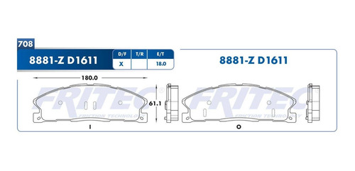 Balatas Del Ford Police Interceptor Utility 2014-2019 Fritec