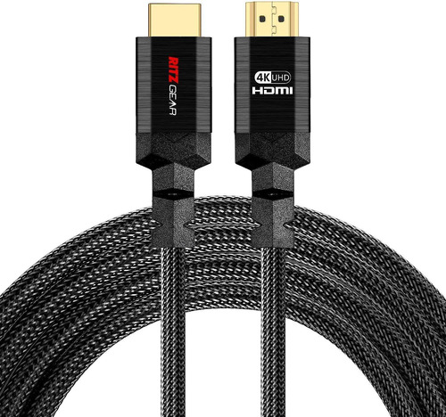 Cable Hdmi 4k De 6 Pies Paquete De 3  Negro  Cable De N...