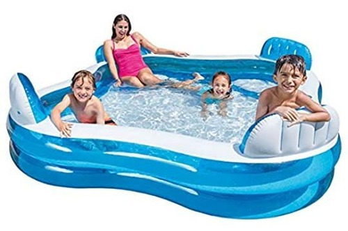 Piscina Inflable Familiar Intex De 90 X 90 X 26 Pulgadas Pa