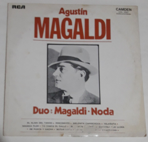 Disco Vinilo Agustín Magaldi Duo: Magaldi- Noda