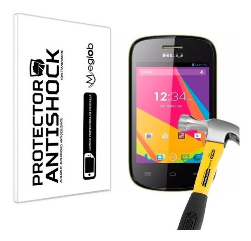 Lamina Protector De Pantalla Anti-shock Blu Dash Jr Tv D141t