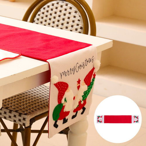 Imagen 6 de 9 de Camino De Mesa Navideño Bordado Mantel Cocina Boda