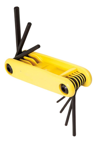 Chave Allen Canivete Aperto Hexagonal Hex 1,5-8mm - Kit 8pçs Cor Amarelo E Preto