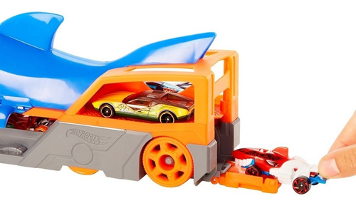 Imagem 8 de 10 de Hot Wheels City Guincho Tubarão Com Carrinho - Gvg36 Mattel