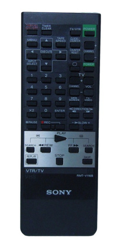 Control Remoto Sony Videocasetera Y Tv, Original Impecable