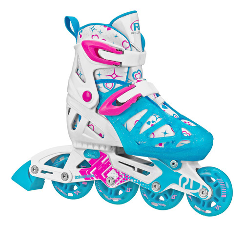 Roller Derby Patines En Lnea Ajustables Para Nias (azul, Med