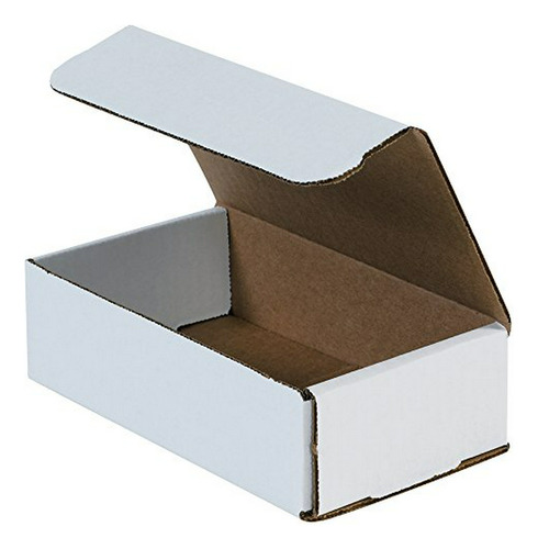 Cajas De Cartón Corrugado Blancas , 8 X 5 X 4 Pulgadas