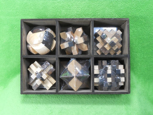 Juego De Ingenio Puzzles 3d De Madera En Caja Sellados