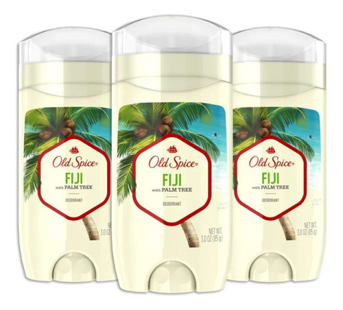 Old Spice Fiji - Desodorante Sin Aluminio Para Hombres, Con